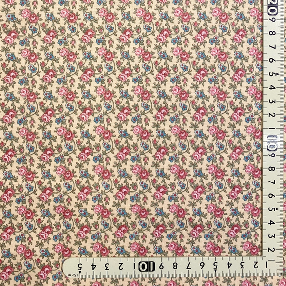 USAコットン　ヴィンテージ　COUNTRY FLORALS    U21  布幅55㎝単位 2枚目の画像