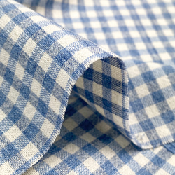 国産コットン ギンガムチェック ブルー J14 生地 アンの家 通販