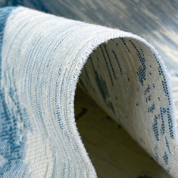 ヨーロッパ　ジャガード織り　トワル・デュ・ジョイ　ブルー　　　F3 6枚目の画像