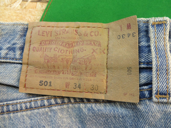 大特価!!/Levi's 501/W34L30/一点物/リメイク/パッチワークジーンズ37 3枚目の画像