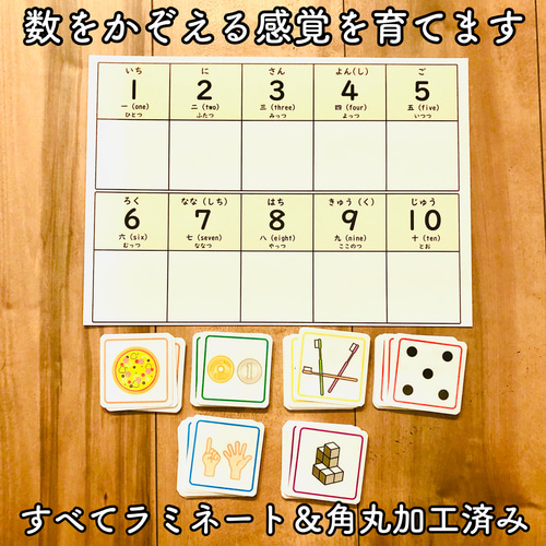 かずかぞえカード 療育支援 発達障害 保育教材 知育玩具 幼稚園