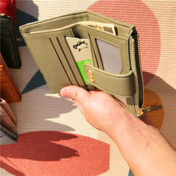 二つ折り財布レディースミニ財布 韓国風 短財布 OL 軽量 シンプル コインケース 二つ折り 小銭入れピンク 4枚目の画像