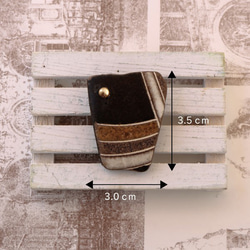 幾何学な大ぶり陶片ピンズ 3枚目の画像