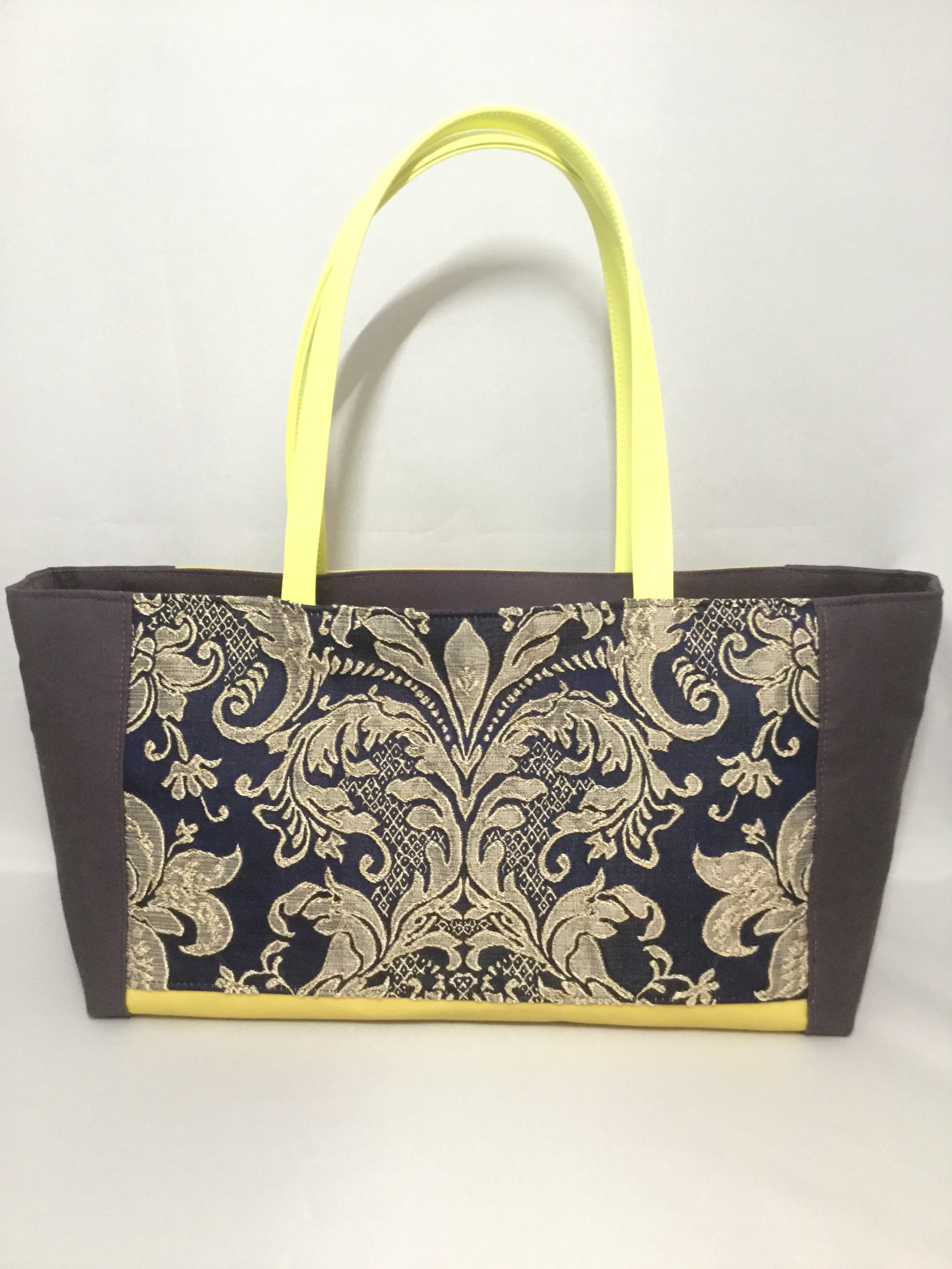 「Creema限定」エンボスゴールドダマスクトート