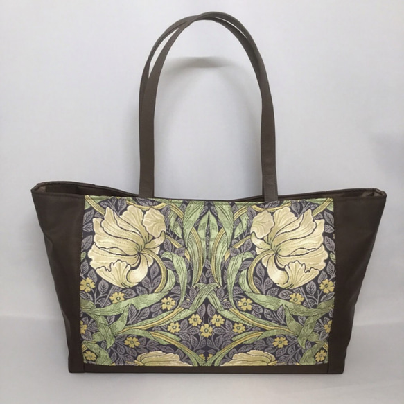 超歓迎された ウィリアムモリス ピンパーネル（ジャガード織）のトートバッグ Tote Bag