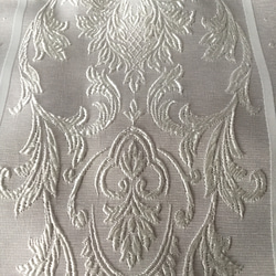 巾着トート　（ライトグレー  白糸刺繍） 4枚目の画像