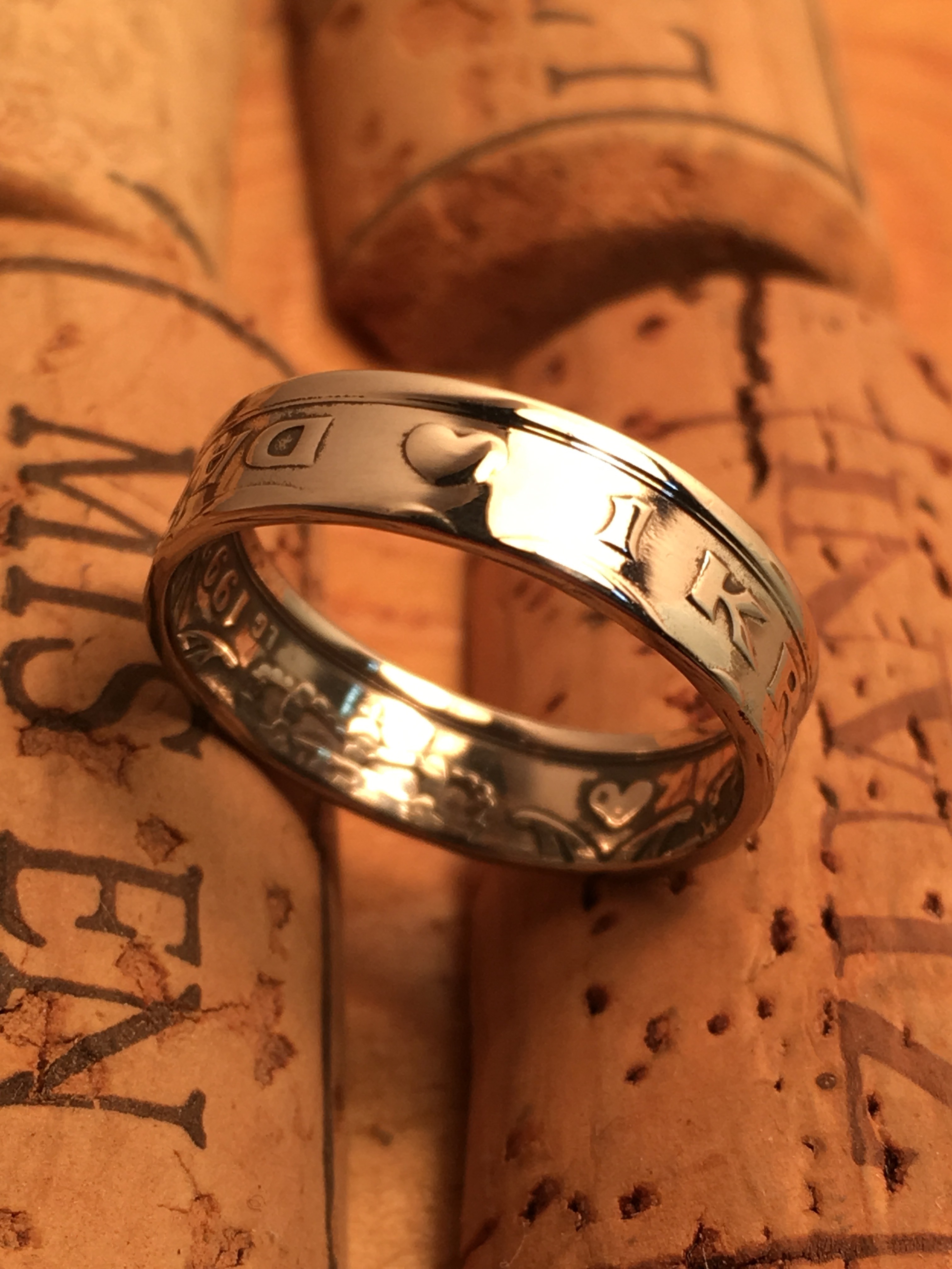 【美品】 リング デンマーク製 13.5号 No.217