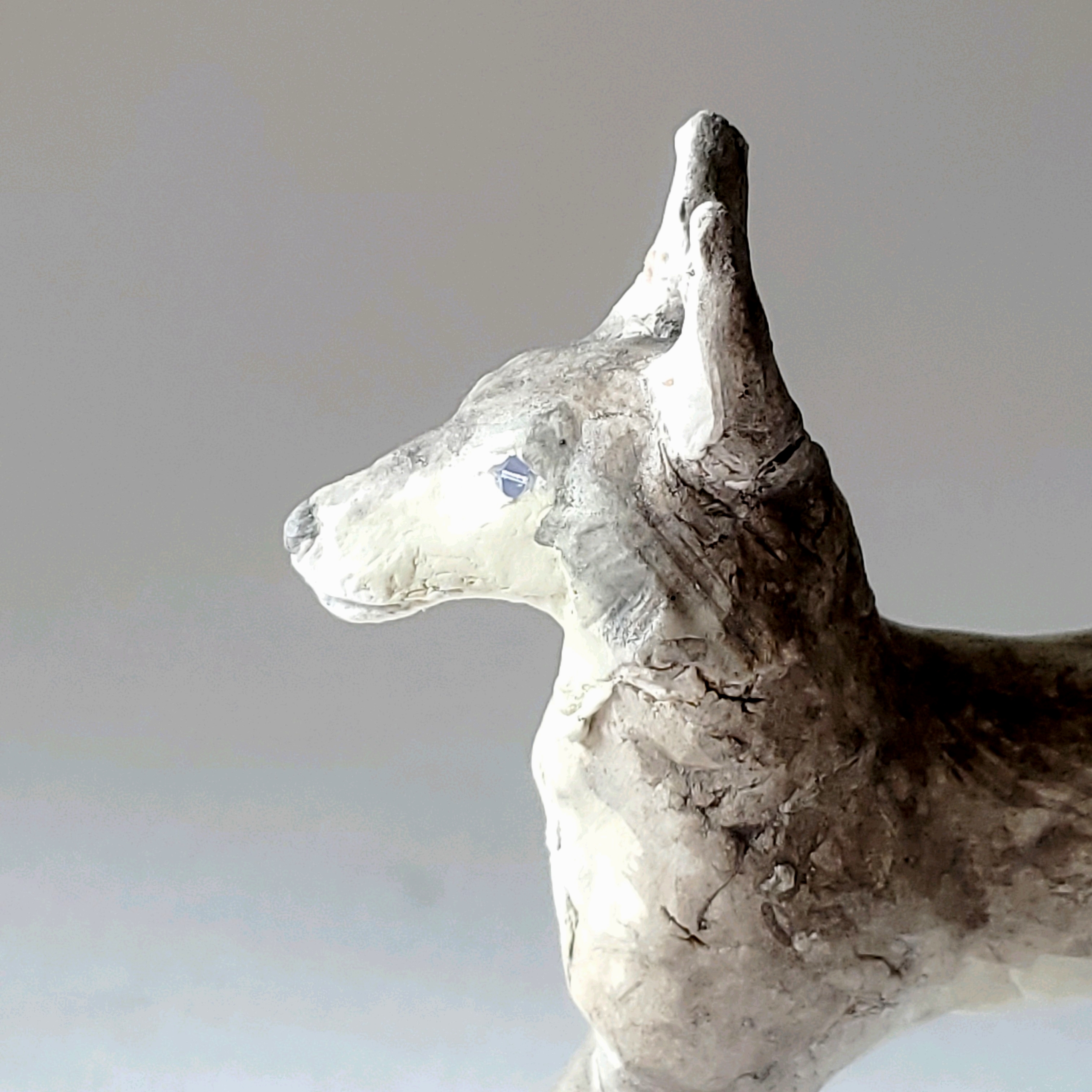 スワロフスキー　SWAROVSKI  灰色オオカミ　ウルフ　置物　オブジェ スワロフスキー SWAROVSKI 灰色オオカミ ウルフ 置物 オブジェ