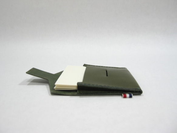 Lettreシリーズ カードケース グリーン 4枚目の画像
