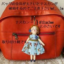 ドールチャーム／Poleczka dolls ／ ポレチュカドールズ＊大きなチェック柄のワンピース、青い目ののっぽさん 10枚目の画像