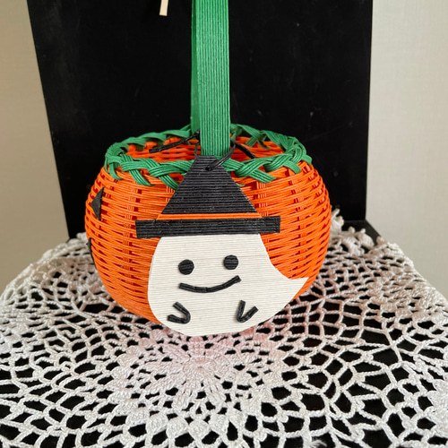 おばけチャーム付きハロウィンかごPart2 その他インテリア雑貨 M