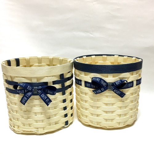 トイレットペーパーケース、鉢カバー、クラフトバンドのかご バス