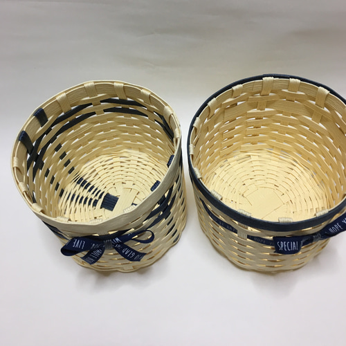 トイレットペーパーケース、鉢カバー、クラフトバンドのかご バス