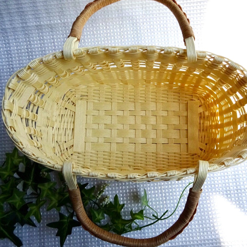 ツーママ様　オーダーカゴ完成品 ツーママ様 オーダーカゴ完成品 mai様オーダー品】クラフトバンド かご