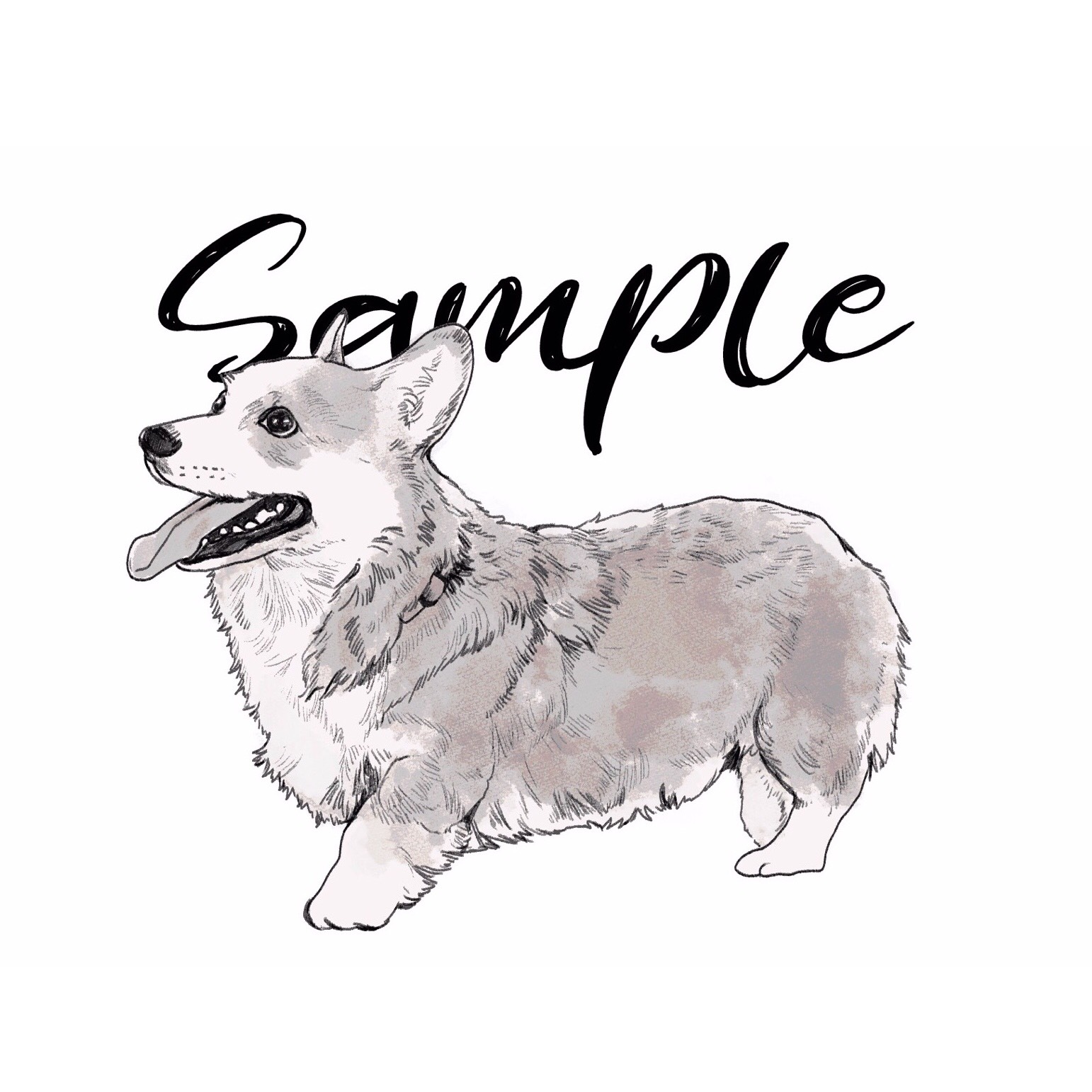 ペットのイラストオーダー/犬や猫の似顔絵 イラスト ふゆう 通販