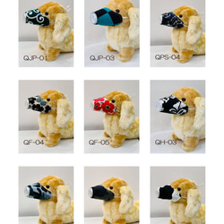 犬用マスクフィルター付（プロがデザイン、裁断、裁縫） 3枚目の画像