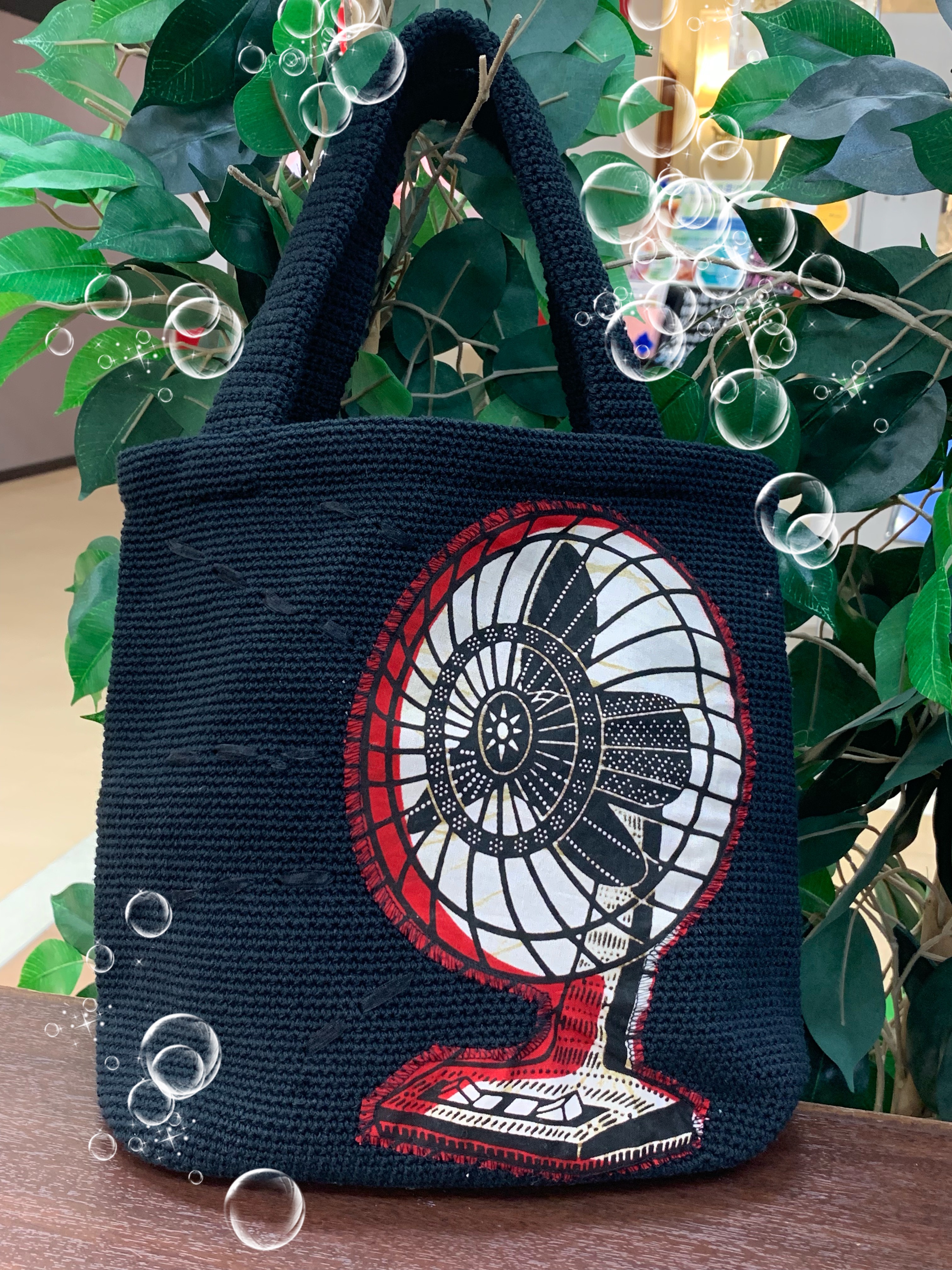 アップリケバッグ