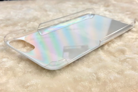 ☆青・チェック柄☆iPhoneスマホケース 2枚目の画像