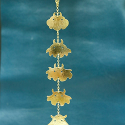 メンダコ　ネックレス　真鍮 2枚目の画像