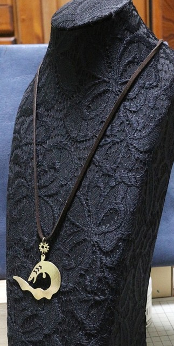 ラブカ　ネックレス　真鍮 6枚目の画像