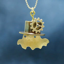 シルクハット・メンダコ ネックレス 真鍮 ネックレス・ペンダント