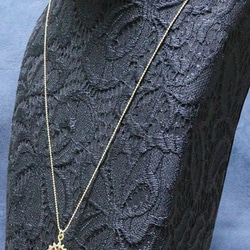 シルクハット・メンダコ　ネックレス　真鍮 8枚目の画像
