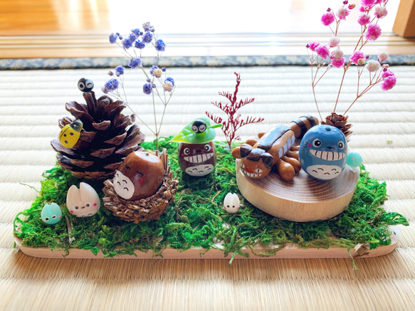 どんぐりアート♡春夏秋冬BIGオブジェ　一点物♡ どんぐりアート♡春夏秋冬BIGオブジェ 一点物♡