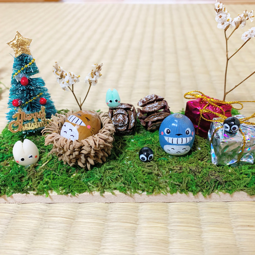 どんぐりアート♡クリスマスオブジェ♡