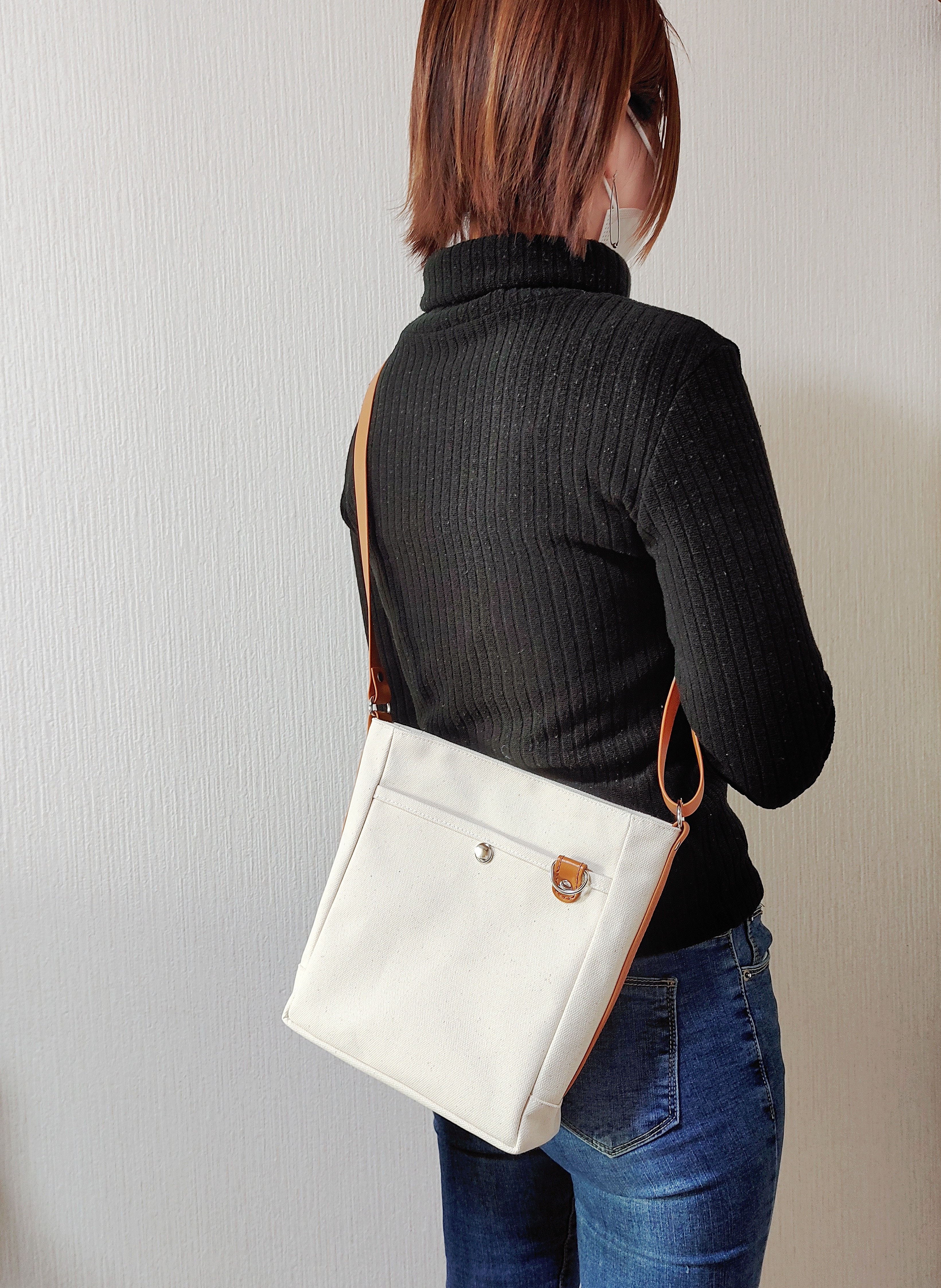 帆布のカラフルサコッシュ（キナリ）