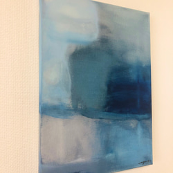 A study of the color Blue β/抽象画(F4)/北欧/アート/インテリア 3枚目の画像