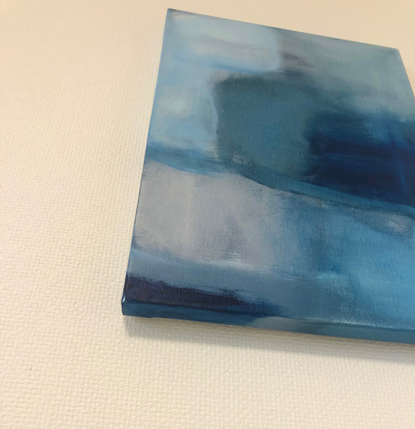 A study of the color Blue β/抽象画(F4)/北欧/アート/インテリア 6枚目の画像