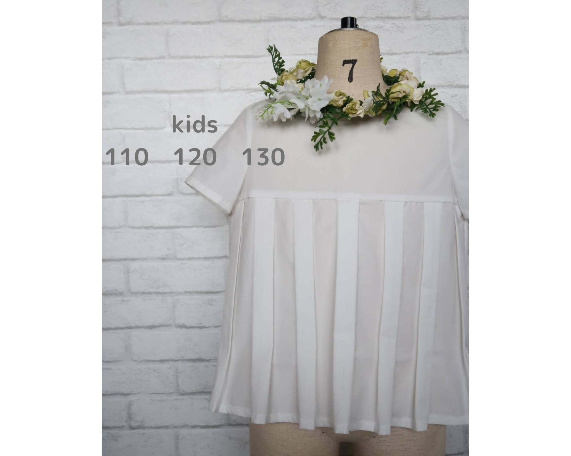 【子供服】きちっとした場面・普段使い併用 ＊ シャツ地、シンプルかわいいデザインブラウス