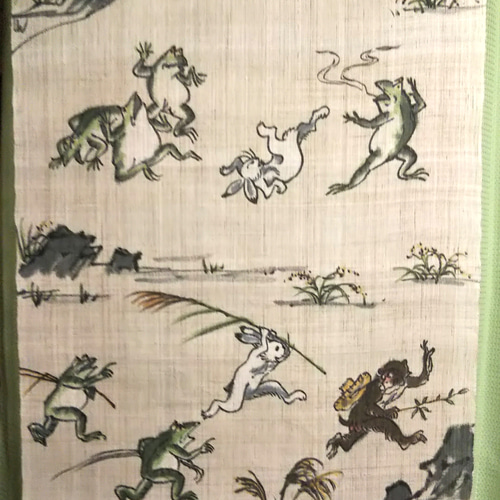 鳥獣戯画タペストリー タペストリー・壁掛け 楽風 通販 10277220