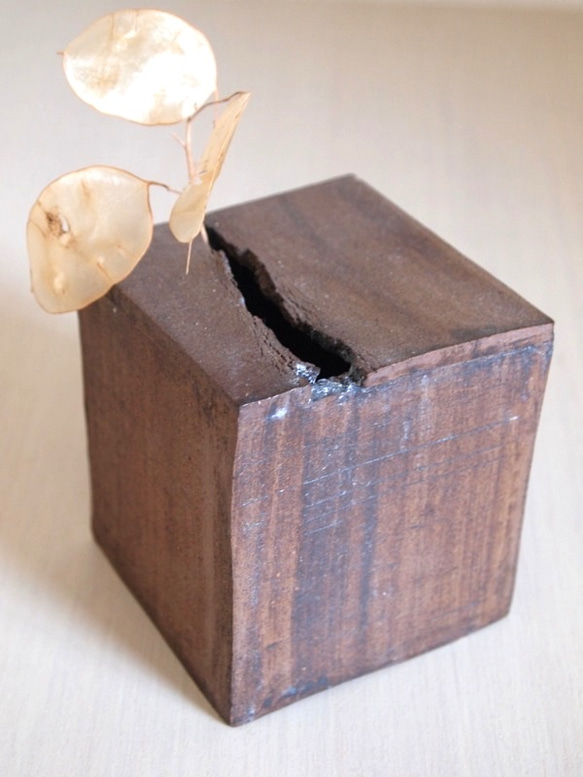Box vase No.6 (Stained wood) 1枚目の画像