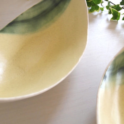 花鉢 (Yellow green) *Boat bowl 4枚目の画像