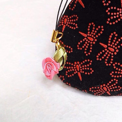 印伝調 桜柄 がま口財布 母の日❣️送料無料 3枚目の画像