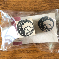 ◇先行販売◇天使ちゃんありがとスタンプ　 angel eraser stamp 3枚目の画像