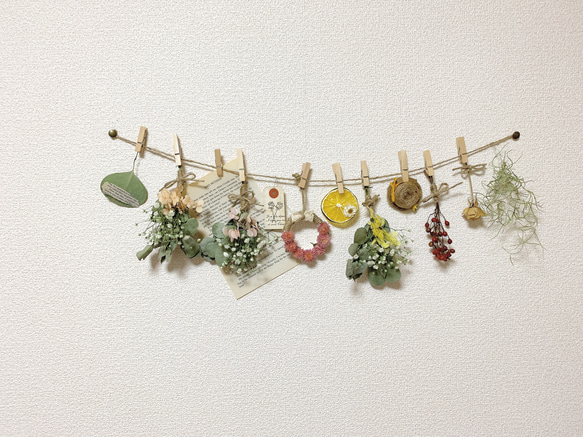 ドライフラワーガーランド ドライフラワー ruru〜✩.*˚ 通販 10534802