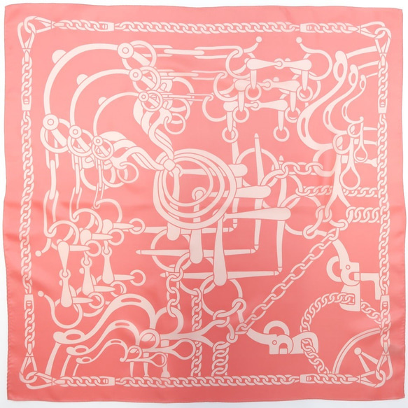 馬具(ハーネス : FES-012) Marcaオリジナル 小判 シルクツイル スカーフ ピンク 2枚目の画像