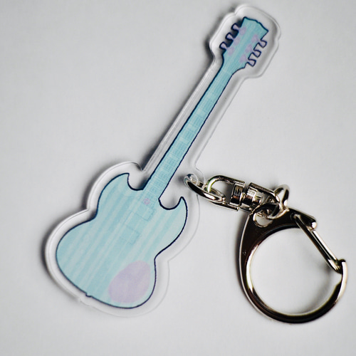 曇空エレキギターのアクリルキーホルダー キーホルダー