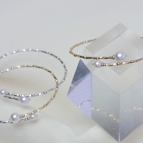 K18/K14/WG あこやツイン ブレスレット Grano ブレスレット Yukina