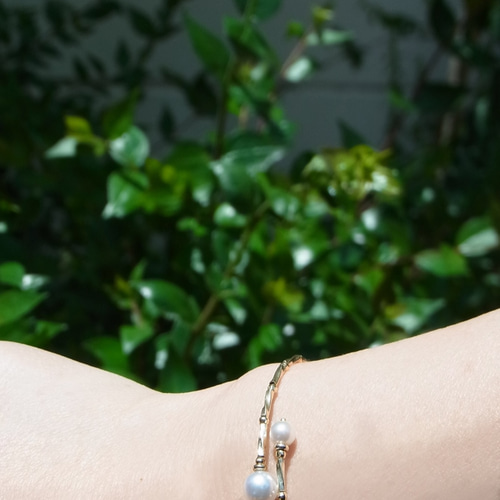 K18/K14/WG あこやツイン ブレスレット Grano ブレスレット Yukina
