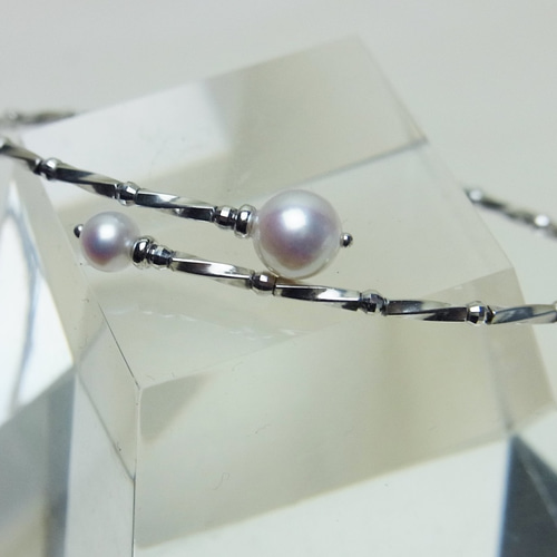 K18/K14/WG あこやツイン ブレスレット Grano ブレスレット Yukina