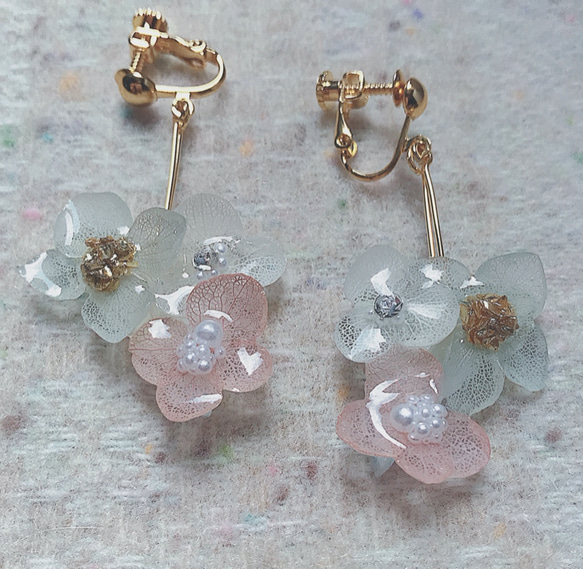 ⭐︎ハンドメイド⭐︎花柄アクセサリー⭐︎レジンアクセサリー