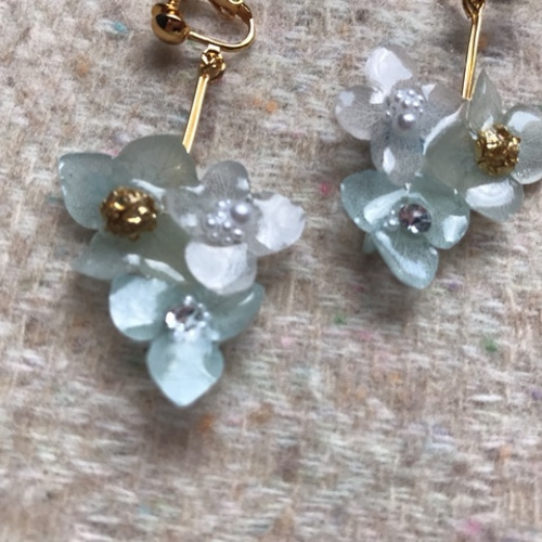 ⭐︎ハンドメイド⭐︎花柄アクセサリー⭐︎レジンアクセサリー