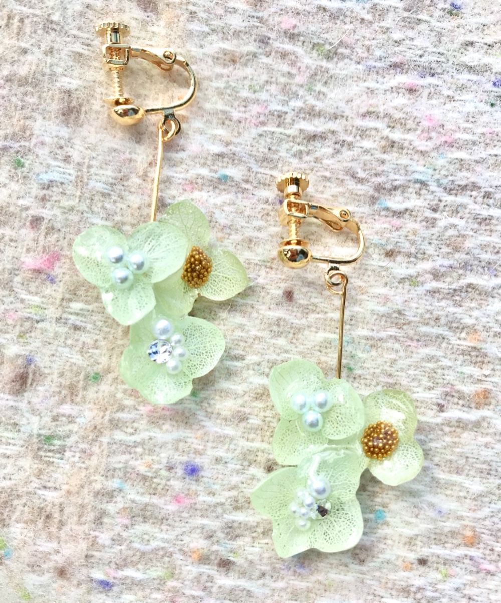 ⭐︎ハンドメイド⭐︎花柄アクセサリー⭐︎レジンアクセサリー