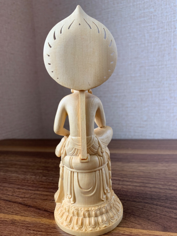 仏像　弥勒菩薩半跏思惟像　木彫　檜木 6枚目の画像