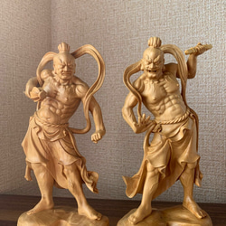 三星像 クラッキングエッグ彫刻（Mythique）／仏教 桐箱付き 仏像 木彫 金剛力士像 ツゲ 彫刻 楽天ショップ【星凌商店】 通販