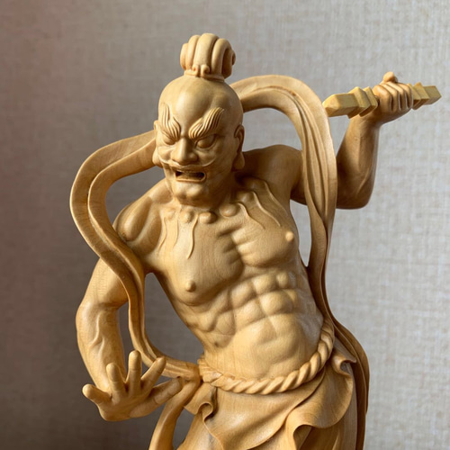 仏像 木彫 金剛力士像 ツゲ 彫刻 楽天ショップ【星凌商店】 通販