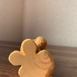木彫　犬ペット　ツゲ 4枚目の画像